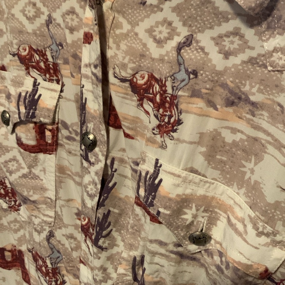 Western vintage Wrangler button up, size medium
